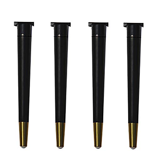 4x Massivholz Tischbeine,Vertikale Modelle,Tischbeine,Geeignet FüR Computertische,StüHle,Schminktische Usw. / Schwarz / 60.5cm von KLHGBH