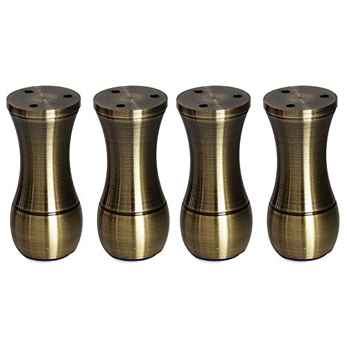 4x Metall Aluminium MöBelbeine,Verstellbare Moderne Minimalistische Stil Sofabeine,Verwendet FüR Weinschrank und Couchtisch Bett(Bronze) / Als zeigen / 8cm von KLHGBH