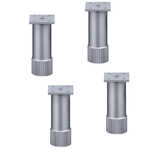 4x MöBelfüßE,MöBelbeine Aus Verdickter Aluminiumlegierung,Einstellbare Tv-SchrankstüTzfüßE,MetallmöBel Fuß,ErsatzfüßE Mit Rutschfesten Pvc-FußPolstern Stumm/Silber / 10cm 4x MöBelfüßE,MöBelbeine Aus Verdickter Aluminiumlegierung,Einstellbare Tv-SchrankstüTzfüßE,MetallmöBel Fuß,ErsatzfüßE Mit Rutschfesten Pvc-FußPolstern Stumm/Silber / 10cm von KLHGBH