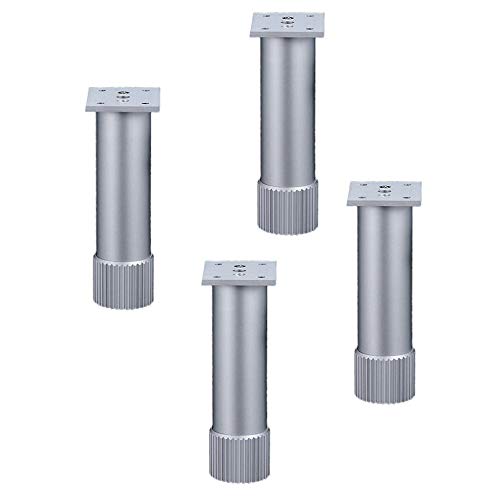 4x MöBelfüßE,MöBelbeine Aus Verdickter Aluminiumlegierung,Einstellbare Tv-SchrankstüTzfüßE,MetallmöBel Fuß,ErsatzfüßE Mit Rutschfesten Pvc-FußPolstern Stumm/Silber / 20cm 4x MöBelfüßE,MöBelbeine Aus Verdickter Aluminiumlegierung,Einstellbare Tv-SchrankstüTzfüßE,MetallmöBel Fuß,ErsatzfüßE Mit Rutschfesten Pvc-FußPolstern Stumm/Silber / 20cm von KLHGBH