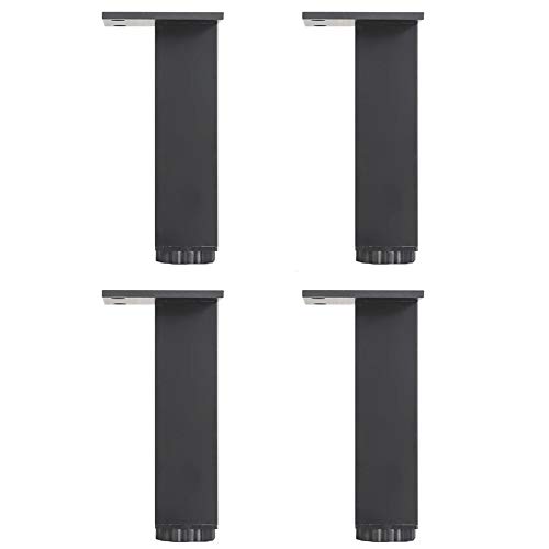 4x MöBelfüßE MöBelbeine Verstellbare Quadratische Schrankbeine Aluminiumlegierung Tv-Schrank Sofa Couchtisch StüTzfuß MöBel Fuß Mit Rutschfester FußMatte Starke UnterstüTzung/Schwarz / 25cm 4x MöBelfüßE MöBelbeine Verstellbare Quadratische Schrankbeine Aluminiumlegierung Tv-Schrank Sofa Couchtisch StüTzfuß MöBel Fuß Mit Rutschfester FußMatte Starke UnterstüTzung/Schwarz / 25cm von KLHGBH