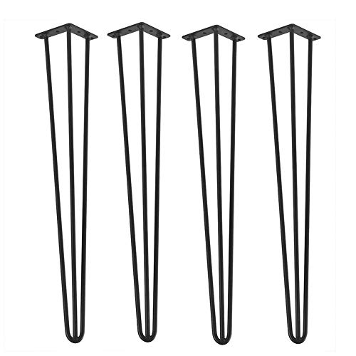 4x Tischbeine Schwarz,Massive Schmiedeeiserne Tischbeine,Haarnadel-Tischbeines,die FüR DIY-MöBel FüR Schreibtische und Esstische Verwendet Werden/Schwarz / 50cm 4x Tischbeine Schwarz,Massive Schmiedeeiserne Tischbeine,Haarnadel-Tischbeines,die FüR DIY-MöBel FüR Schreibtische und Esstische Verwendet Werden/Schwarz / 50cm von KLHGBH