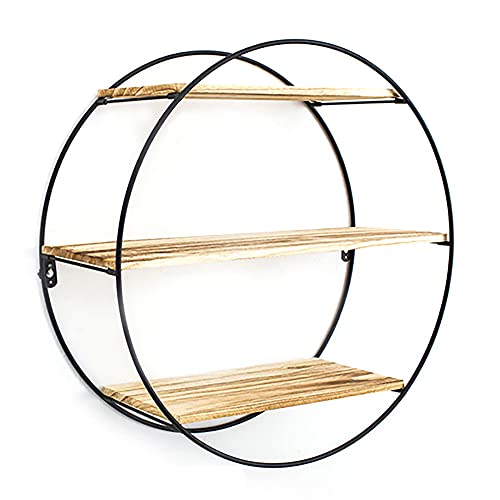 An Der Wand Montierte Metallregale,KreisföRmiges Wandregal aus Schmiedeeisen mit Hohlem Design,Starker TragfäHigkeit und Stabiler Struktur/A / 50cm An Der Wand Montierte Metallregale,KreisföRmiges Wandregal aus Schmiedeeisen mit Hohlem Design,Starker TragfäHigkeit und Stabiler Struktur/A / 50cm von KLHGBH