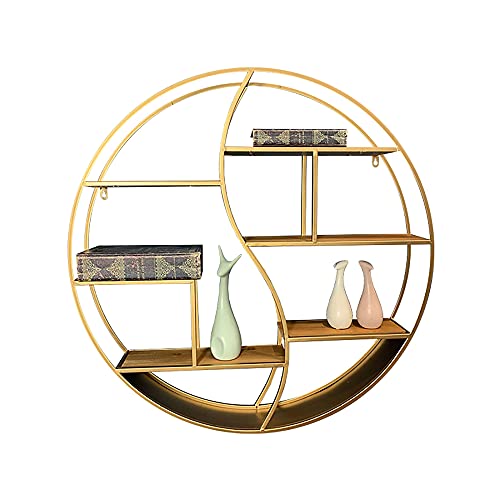 Das Schmiedeeiserne Runde Gestell,Der Handgefertigte WandstäNder SchmüCken die Hintergrundwand Des Wohnzimmersofas/golden/M Das Schmiedeeiserne Runde Gestell,Der Handgefertigte WandstäNder SchmüCken die Hintergrundwand Des Wohnzimmersofas/golden/M von KLHGBH