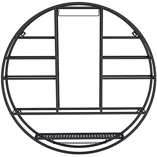 Das an Der Wand Montierte Weinregal aus Schmiedeeisen,11Cm Tiefes,Umweltfreundlich Bemaltes Wandregal FüR die Bar,Bietet Platz FüR WeingläSer und Weinspielzeug/Schwarz / 80cm Das an Der Wand Montierte Weinregal aus Schmiedeeisen,11Cm Tiefes,Umweltfreundlich Bemaltes Wandregal FüR die Bar,Bietet Platz FüR WeingläSer und Weinspielzeug/Schwarz / 80cm von KLHGBH