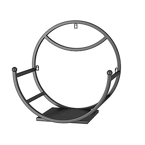 Einfaches Wandregal,an Der Wand Montierte Dekorative Industrieregale aus Metall FüR Wohnzimmer und Schlafzimmer/Schwarz / 25cm Einfaches Wandregal,an Der Wand Montierte Dekorative Industrieregale aus Metall FüR Wohnzimmer und Schlafzimmer/Schwarz / 25cm von KLHGBH