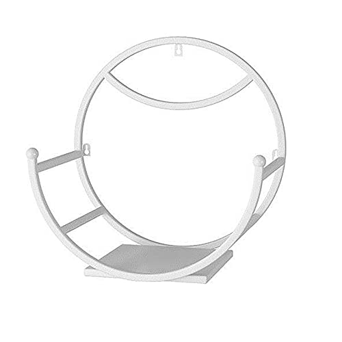 Einfaches Wandregal,an Der Wand Montierte Dekorative Industrieregale aus Metall FüR Wohnzimmer und Schlafzimmer/Weiß / 30cm Einfaches Wandregal,an Der Wand Montierte Dekorative Industrieregale aus Metall FüR Wohnzimmer und Schlafzimmer/Weiß / 30cm von KLHGBH