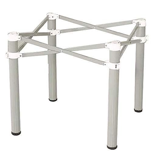 Faltbare Tischbeine aus Edelstahl,Grau,Leicht zu Verstauende Quadratische MöBelbeine,FüR Esstisch Camping-Couchtisch/grau / 73x70x70cm Faltbare Tischbeine aus Edelstahl,Grau,Leicht zu Verstauende Quadratische MöBelbeine,FüR Esstisch Camping-Couchtisch/grau / 73x70x70cm von KLHGBH