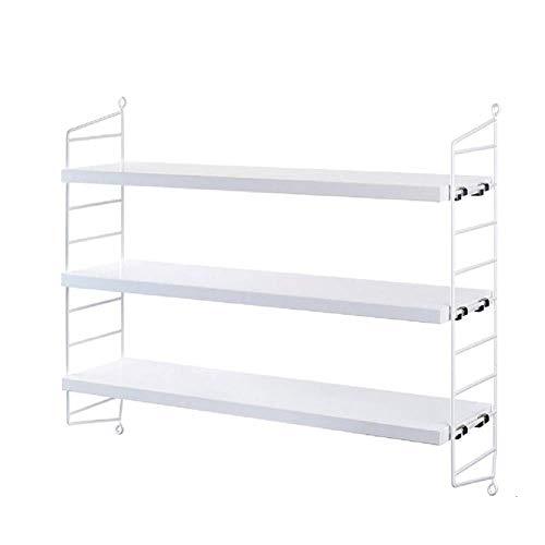 KLHGBH Floating Regale Europäische Wand Dekorative Regal-Einheit Speicher-Display-Rack Können Kleines Zubehör Für Wohnzimmer-Zimmer-Badezimmerküche Setzen,Weiß von KLHGBH