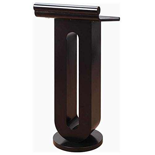 KLHGBH Lectern Podium,Inclined Design Floor-Standing Wooden Podium, Very Suitable for School Training Organization Company Meeting/Black/One Size KLHGBH Lectern Podium,Inclined Design Floor-Standing Wooden Podium, Very Suitable for School Training Organization Company Meeting/Black/One Size von KLHGBH