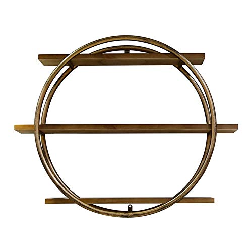 KLHGBH Nordic Einfache Regal Schmiedeeisern Vogelkäfig Blumenständer Wanddekoration Schwimmende Regale, 2 Schicht 20 cm Tief,Bronze KLHGBH Nordic Einfache Regal Schmiedeeisern Vogelkäfig Blumenständer Wanddekoration Schwimmende Regale, 2 Schicht 20 cm Tief,Bronze von KLHGBH