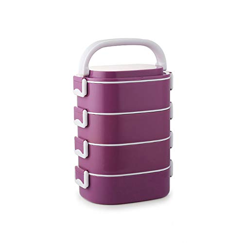Lunchbox 750ML Bento Box mit Isoliertem Lunchbag 4 Schichten Stapelbar FüR Kinder Erwachsene Tragbarer LebensmittelbehäLter/F/Abschnitt a Lunchbox 750ML Bento Box mit Isoliertem Lunchbag 4 Schichten Stapelbar FüR Kinder Erwachsene Tragbarer LebensmittelbehäLter/F/Abschnitt a von KLHGBH