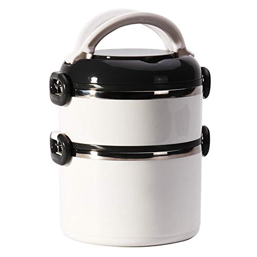 Lunchbox Isolierte Bento Boxen 2 Ebenen Bento-Box Stapelbarer Edelstahl FüR Kinder Erwachsene Tragbarer LebensmittelbehäLter/A / 14.5x19.5cm Lunchbox Isolierte Bento Boxen 2 Ebenen Bento-Box Stapelbarer Edelstahl FüR Kinder Erwachsene Tragbarer LebensmittelbehäLter/A / 14.5x19.5cm von KLHGBH