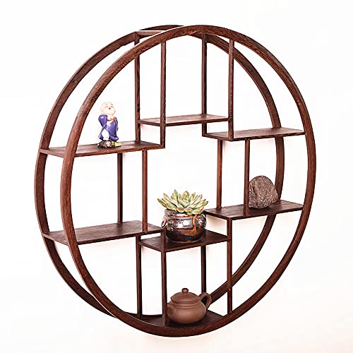 Massivholz-Wandregale,Rundes/Achteckiges Optionales Wandregal,60Cm/80Cm Optionales Schwimmendes Wohnzimmerregal/A / 60cm Massivholz-Wandregale,Rundes/Achteckiges Optionales Wandregal,60Cm/80Cm Optionales Schwimmendes Wohnzimmerregal/A / 60cm von KLHGBH