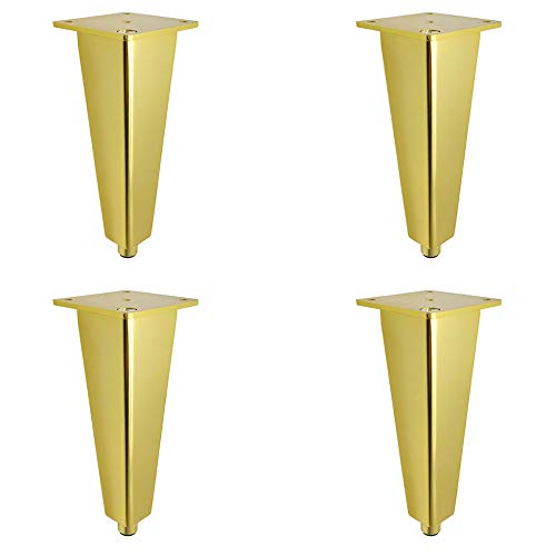 MöBelfüßE,Möbelbeine aus Aluminium,Metall Möbel Fuß Ersatzfuß Konischem StüTzfüßE,Verstellbare Schrankbeine,Couchtisch,Hardware-FüßE FüR FernsehschräNke Tragbar/golden / 15cm MöBelfüßE,Möbelbeine aus Aluminium,Metall Möbel Fuß Ersatzfuß Konischem StüTzfüßE,Verstellbare Schrankbeine,Couchtisch,Hardware-FüßE FüR FernsehschräNke Tragbar/golden / 15cm von KLHGBH