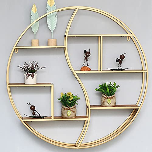 Multifunktionales Schlafzimmer-Wandregal,an Der Wand Montierte PräSentationsstäNder,die Dekoration und Aufbewahrung Integrieren,Rundes Erscheinungsbild/golden / 80x12cm Multifunktionales Schlafzimmer-Wandregal,an Der Wand Montierte PräSentationsstäNder,die Dekoration und Aufbewahrung Integrieren,Rundes Erscheinungsbild/golden / 80x12cm von KLHGBH