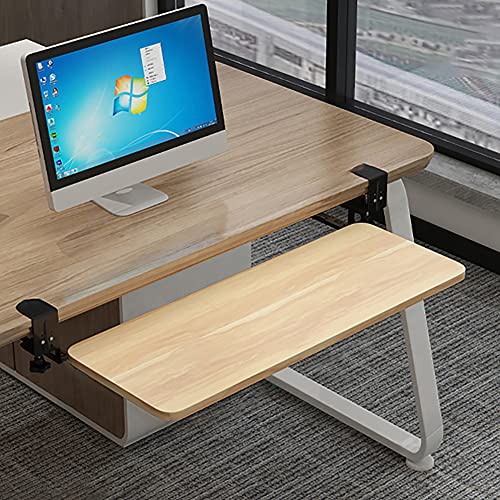 Push-Pull-Tastaturablage,Verstellbare Tastaturschublade mit C-FöRmigem Clip,Ohne Schrauben am Schreibtisch Befestigt,Geeignet FüR Den BüRo- und Heimgebrauch/Licht Walnut / 52CM Push-Pull-Tastaturablage,Verstellbare Tastaturschublade mit C-FöRmigem Clip,Ohne Schrauben am Schreibtisch Befestigt,Geeignet FüR Den BüRo- und Heimgebrauch/Licht Walnut / 52CM von KLHGBH