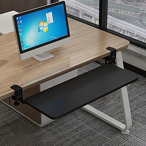 Push-Pull-Tastaturablage,Verstellbare Tastaturschublade mit C-FöRmigem Clip,Ohne Schrauben am Schreibtisch Befestigt,Geeignet FüR Den BüRo- und Heimgebrauch/Schwarz / 52CM Push-Pull-Tastaturablage,Verstellbare Tastaturschublade mit C-FöRmigem Clip,Ohne Schrauben am Schreibtisch Befestigt,Geeignet FüR Den BüRo- und Heimgebrauch/Schwarz / 52CM von KLHGBH