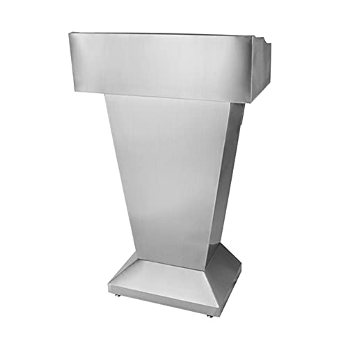 Rednerpult, Bodenstehend Mit Schublade Laptop-Stehpult Mit Schallwand, Geeignet FüR Den Empfang Von Meetings Schulungen/Silver / 69x36x113cm Rednerpult, Bodenstehend Mit Schublade Laptop-Stehpult Mit Schallwand, Geeignet FüR Den Empfang Von Meetings Schulungen/Silver / 69x36x113cm von KLHGBH