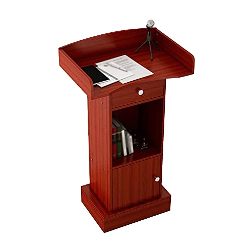 Rednerpult, Lese-Computertisch Mit TüR Und Schublade, Geeignet FüR BüRo-Rede-Party-Hochzeits-Hotel-Kirchen-Schule/Red / 60x41.2x108cm Rednerpult, Lese-Computertisch Mit TüR Und Schublade, Geeignet FüR BüRo-Rede-Party-Hochzeits-Hotel-Kirchen-Schule/Red / 60x41.2x108cm von KLHGBH