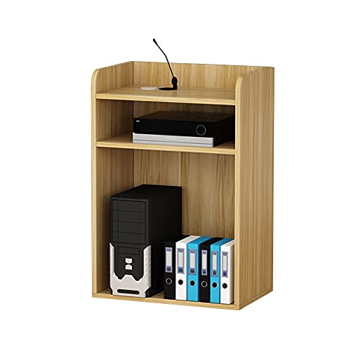 Rednerpult, Stehpult-Host-Lesetisch FüR Klassenzimmer Mit Drahtloch, FüR Konferenz-Auditorium Gelten/light walnut / 63x40x110cm Rednerpult, Stehpult-Host-Lesetisch FüR Klassenzimmer Mit Drahtloch, FüR Konferenz-Auditorium Gelten/light walnut / 63x40x110cm von KLHGBH