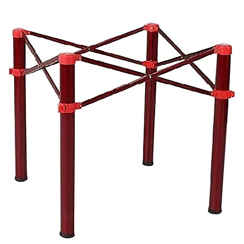 Rote Tragbare MöBelbeine,Klappbarer und Teleskopierbarer Edelstahl-Tischrahmen,Verstellbarer Picknicktisch-StüTzrahmen/rot / 73x129x76cm Rote Tragbare MöBelbeine,Klappbarer und Teleskopierbarer Edelstahl-Tischrahmen,Verstellbarer Picknicktisch-StüTzrahmen/rot / 73x129x76cm von KLHGBH
