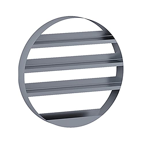 Rundes Metallregal,4-Lagiges,Mehrschichtiges Wandregal mit Stabiler Struktur,Geeignet FüR Bad Wohnzimmer und Schlafzimmer/Silber / 60x60x8cm Rundes Metallregal,4-Lagiges,Mehrschichtiges Wandregal mit Stabiler Struktur,Geeignet FüR Bad Wohnzimmer und Schlafzimmer/Silber / 60x60x8cm von KLHGBH