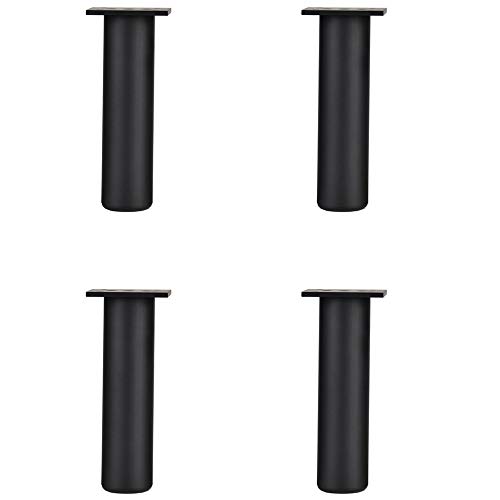Satz Von 4 MöBelfüßE, Kann Eingestellt Werden Aluminiumlegierung Badezimmerschrank Tv-SchrankfüßE StüTzbeine Einstellbare MöBelbeine,Runden MöBel Fuß Rostet Nicht/Schwarz / 30cm von KLHGBH