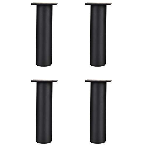 Satz Von 4 MöBelfüßE, Kann Eingestellt Werden Aluminiumlegierung Badezimmerschrank Tv-SchrankfüßE StüTzbeine Einstellbare MöBelbeine,Runden MöBel Fuß Rostet Nicht/Schwarz / 40cm von KLHGBH