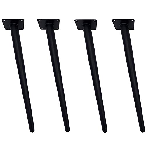 Schwarze Schmiedeeiserne Tischbeine,4-Teilige,Couchtisch Füße mit einer Last von bis zu 800 kg,Verwendet FüR BadezimmerschräNke Couchtische Sofas/Schwarz / 60cm von KLHGBH