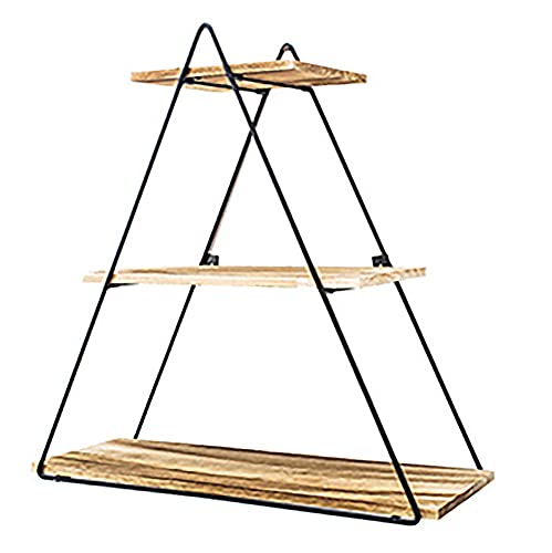Schwarzes Wandregal,50Cm Lang Mehrschichtige Schwimmende Regale aus Eisenmetall und Holzbrettern,in Schichten Ordentlich und Ordentlich Dargestellt/C / 50cm Schwarzes Wandregal,50Cm Lang Mehrschichtige Schwimmende Regale aus Eisenmetall und Holzbrettern,in Schichten Ordentlich und Ordentlich Dargestellt/C / 50cm von KLHGBH