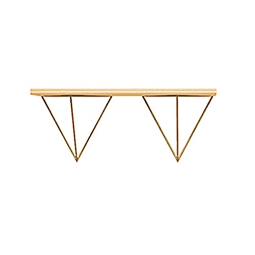 Schwebende Wandregale, Einfache Ein-Wort-Regalregale, Wohnzimmer-TV-Wandregale, Holz-Schmiedeeisen-PräSentationsregale/golden / 60cm Schwebende Wandregale, Einfache Ein-Wort-Regalregale, Wohnzimmer-TV-Wandregale, Holz-Schmiedeeisen-PräSentationsregale/golden / 60cm von KLHGBH