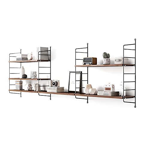 Schwebendes Gestell Wandmontiert, Rustikales Display Holzwandregal, Geeignet FüR Schlafzimmer, Wohnzimmer, KüChe, Badezimmer/A / 180x75x20cm Schwebendes Gestell Wandmontiert, Rustikales Display Holzwandregal, Geeignet FüR Schlafzimmer, Wohnzimmer, KüChe, Badezimmer/A / 180x75x20cm von KLHGBH