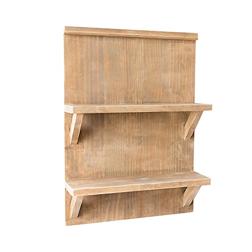 Schwebendes Wandregal, 2-Lagiges Multifunktionales Display-Regal aus Kiefernholz, Geeignet FüR Schlafzimmer und Wohnzimmer, 10 Kg Belastbar/Holzfarbe / 42x58x13cm Schwebendes Wandregal, 2-Lagiges Multifunktionales Display-Regal aus Kiefernholz, Geeignet FüR Schlafzimmer und Wohnzimmer, 10 Kg Belastbar/Holzfarbe / 42x58x13cm von KLHGBH