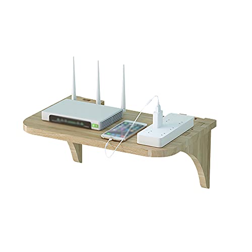Schwebendes Wandregal, Wohnzimmerwand Set-Top Box Regal, Wandmontierter TV-Schrank Hintergrund Wanddekoration Regal Router Regal/Holzfarbe/A Schwebendes Wandregal, Wohnzimmerwand Set-Top Box Regal, Wandmontierter TV-Schrank Hintergrund Wanddekoration Regal Router Regal/Holzfarbe/A von KLHGBH