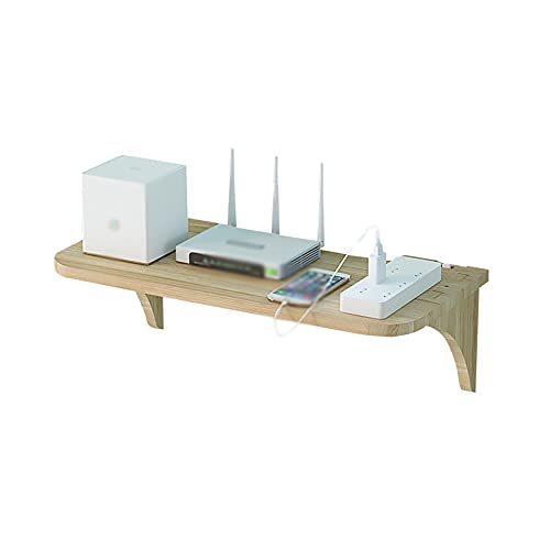 Schwebendes Wandregal, Wohnzimmerwand Set-Top Box Regal, Wandmontierter TV-Schrank Hintergrund Wanddekoration Regal Router Regal/Holzfarbe/B Schwebendes Wandregal, Wohnzimmerwand Set-Top Box Regal, Wandmontierter TV-Schrank Hintergrund Wanddekoration Regal Router Regal/Holzfarbe/B von KLHGBH