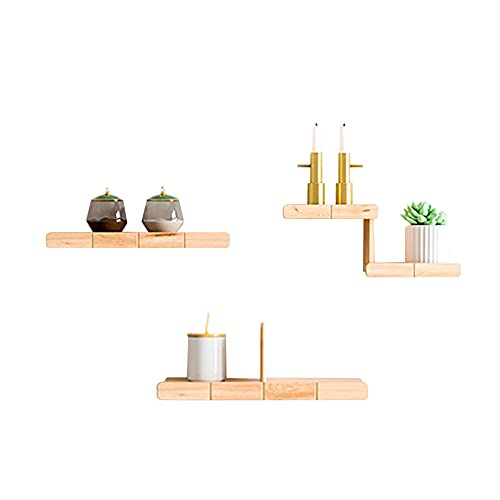 Schwimmende Gestell, 13 Cm Tiefes Mehrzweck-Wandregal aus Kiefernholz, Geeignet FüR Wohnzimmerkorridor, TragfäHigkeit 30 Kg/Holzfarbe/A Schwimmende Gestell, 13 Cm Tiefes Mehrzweck-Wandregal aus Kiefernholz, Geeignet FüR Wohnzimmerkorridor, TragfäHigkeit 30 Kg/Holzfarbe/A von KLHGBH