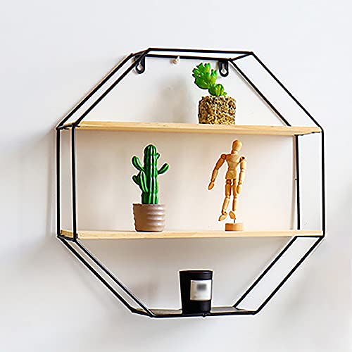 Schwimmendes Eisenregal,10 Cm Tief,Geometrisches Lagerregal mit Massivholzplatten,zur Dekoration Der Wand/B / 10cm Schwimmendes Eisenregal,10 Cm Tief,Geometrisches Lagerregal mit Massivholzplatten,zur Dekoration Der Wand/B / 10cm von KLHGBH
