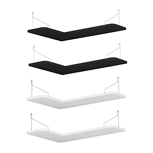 Schwimmendes Gestell, Ecke Massivholz Regal BüCherregal, Wohnzimmer Esszimmer Balkon Wandbehang Regal/A / 55x35x15cm Schwimmendes Gestell, Ecke Massivholz Regal BüCherregal, Wohnzimmer Esszimmer Balkon Wandbehang Regal/A / 55x35x15cm von KLHGBH