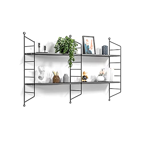 Schwimmendes Regal, Starkes Tragendes Eisen-Kunst-Regal-Regal, Wand-BüCherregal-Display-Regal/grau/M Schwimmendes Regal, Starkes Tragendes Eisen-Kunst-Regal-Regal, Wand-BüCherregal-Display-Regal/grau/M von KLHGBH