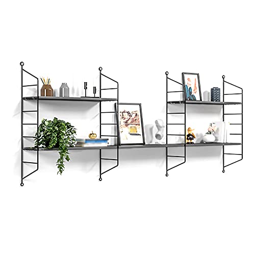 Schwimmendes Regal, Starkes Tragendes Eisen-Kunst-Regal-Regal, Wand-BüCherregal-Display-Regal/grau/XL Schwimmendes Regal, Starkes Tragendes Eisen-Kunst-Regal-Regal, Wand-BüCherregal-Display-Regal/grau/XL von KLHGBH