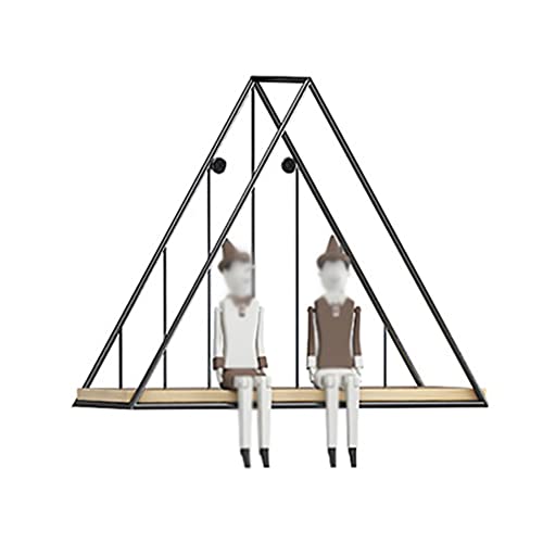 Schwimmendes Regal, Wandregal Geometrisches Schmiedeeisen Dekoratives Regal, FüR Wohnzimmer Metallwandregal/Schwarz/A Schwimmendes Regal, Wandregal Geometrisches Schmiedeeisen Dekoratives Regal, FüR Wohnzimmer Metallwandregal/Schwarz/A von KLHGBH