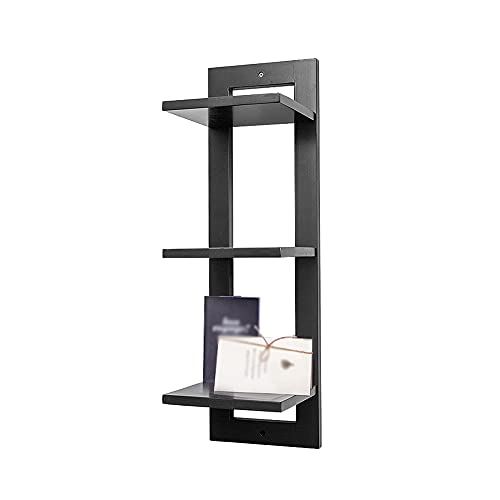 Schwimmendes Wandregal, Multifunktionales Bambus-Display-Gestell, Gelten FüR Wohnzimmer, KüChe, Flur, Eingang, Badezimmer/Schwarz / 20x20.2x66cm Schwimmendes Wandregal, Multifunktionales Bambus-Display-Gestell, Gelten FüR Wohnzimmer, KüChe, Flur, Eingang, Badezimmer/Schwarz / 20x20.2x66cm von KLHGBH