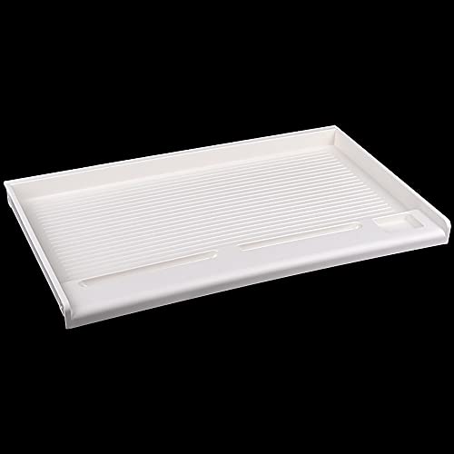 Tastaturablage,Ergonomisch Gestaltete Tastatur Schiebeplattform unter Dem Schreibtisch,Platzsparend,zur Organisation von Tastatur und Maus/Weiß/S von KLHGBH