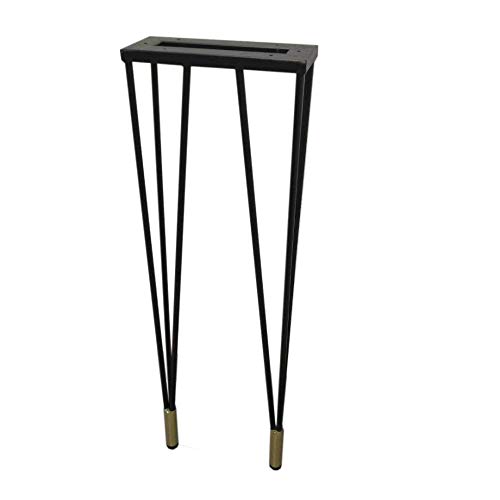 Tischbeine aus Eisen,Tischbeine mit Haarnadel,Einfache Tischbeine aus Metall,StüTzfüßE FüR Couchtische. / Schwarzes Gold / 60x100CM Tischbeine aus Eisen,Tischbeine mit Haarnadel,Einfache Tischbeine aus Metall,StüTzfüßE FüR Couchtische. / Schwarzes Gold / 60x100CM von KLHGBH