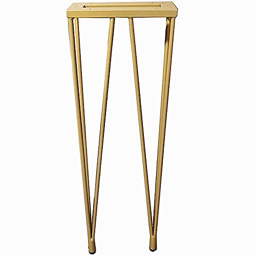 Tischbeine aus Eisen,Tischbeine mit Haarnadel,Einfache Tischbeine aus Metall,StüTzfüßE FüR Couchtische. / golden / 50x72cm Tischbeine aus Eisen,Tischbeine mit Haarnadel,Einfache Tischbeine aus Metall,StüTzfüßE FüR Couchtische. / golden / 50x72cm von KLHGBH