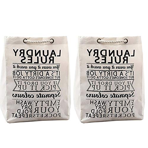 WäScheköRbe,Tragbarer Wasserdichter InnenbehäLter-Organizer mit Griffen,Faltbarer Staubdichter Haltbarer Aufbewahrungskorb/Weiß / 48x34cm WäScheköRbe,Tragbarer Wasserdichter InnenbehäLter-Organizer mit Griffen,Faltbarer Staubdichter Haltbarer Aufbewahrungskorb/Weiß / 48x34cm von KLHGBH