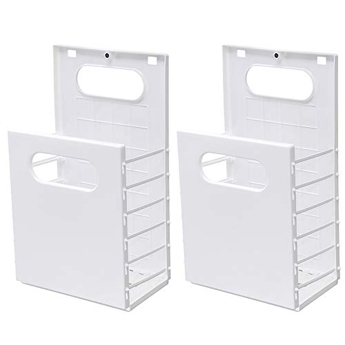WäSchekorb,PP WandklappwäSchekorb,Tragbarer Aufbewahrungsorganisator Organizer Hampers/Weiß / 28x48.5cm von KLHGBH