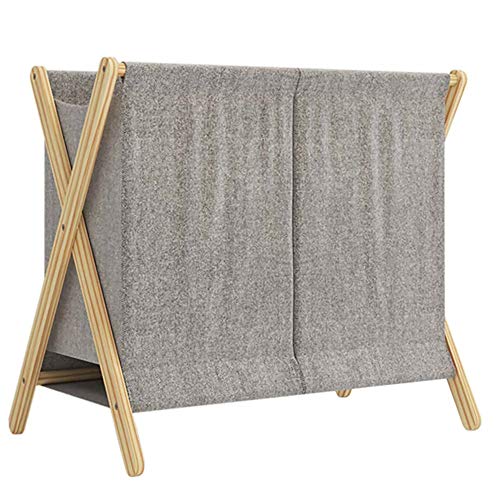 Wäschekörbe,Faltbar 2 FäCher Schmutziger WäSchekorb,FüR Quilt Kissen BettwäSche Decke und Kleidung/grau / 70x65cm Wäschekörbe,Faltbar 2 FäCher Schmutziger WäSchekorb,FüR Quilt Kissen BettwäSche Decke und Kleidung/grau / 70x65cm von KLHGBH