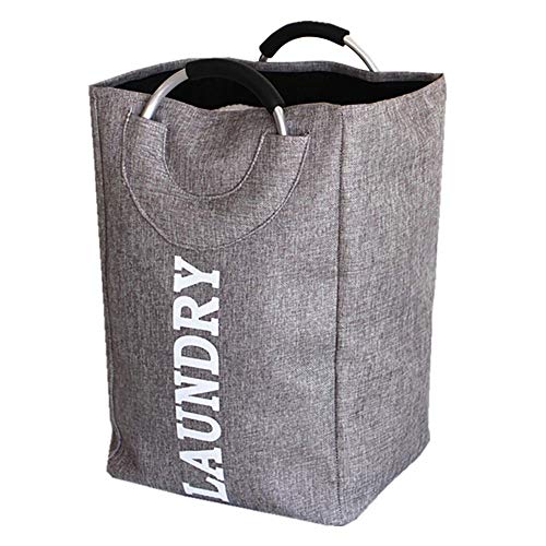 Wäschekörbe,GroßEr Zusammenklappbarer WäSchekorb mit Griffen,FüR Schlafzimmer WaschküChe Badezimmer/grau / 33x26x50cm Wäschekörbe,GroßEr Zusammenklappbarer WäSchekorb mit Griffen,FüR Schlafzimmer WaschküChe Badezimmer/grau / 33x26x50cm von KLHGBH